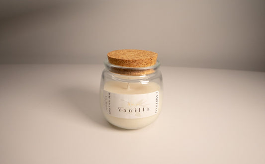 5 oz Soy Wax Candle Jar with Cork lid - Candles Co.