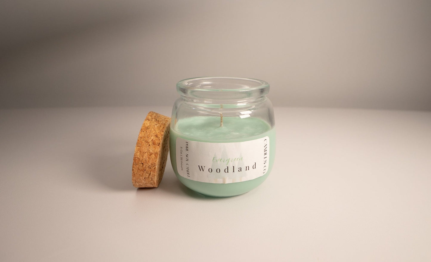 5 oz Soy Wax Candle Jar with Cork lid - Candles Co.