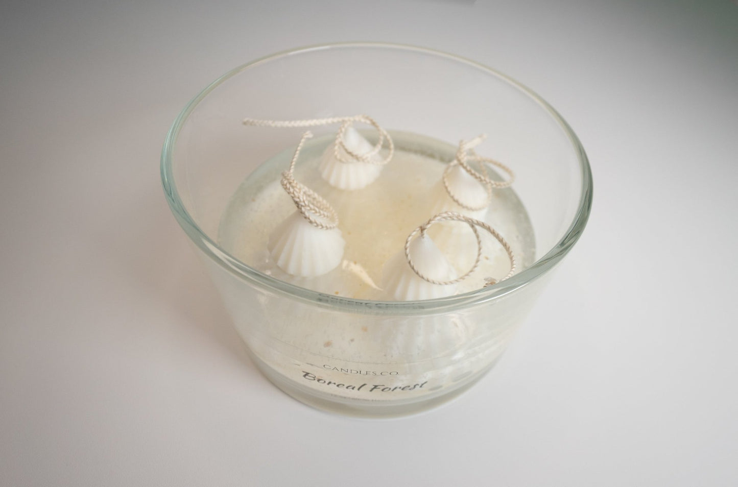 Boreal Forest Winter Candle – Soy & Jelly Wax with Mini Christmas Tree Toppers (24 oz) - Candles Co.