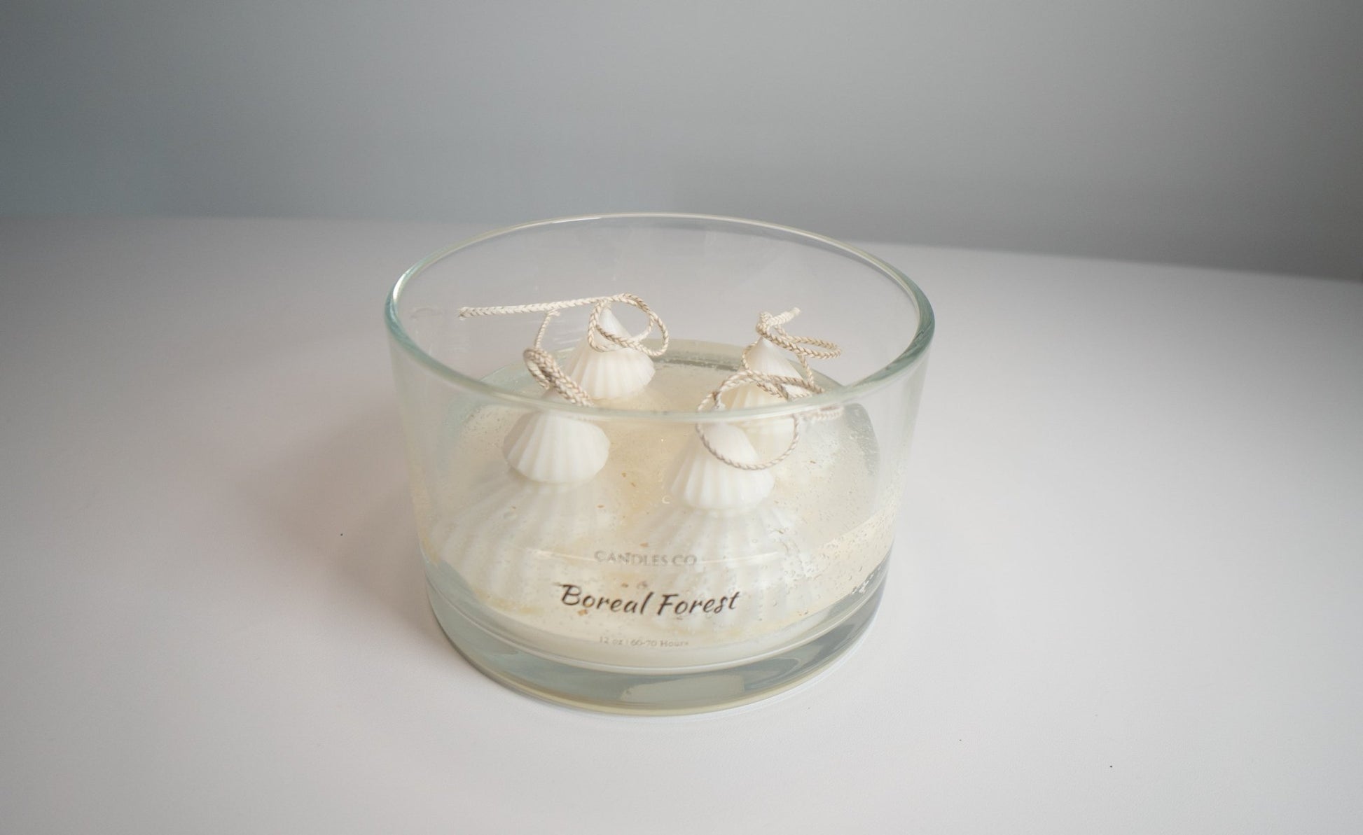 Boreal Forest Winter Candle – Soy & Jelly Wax with Mini Christmas Tree Toppers (24 oz) - Candles Co.