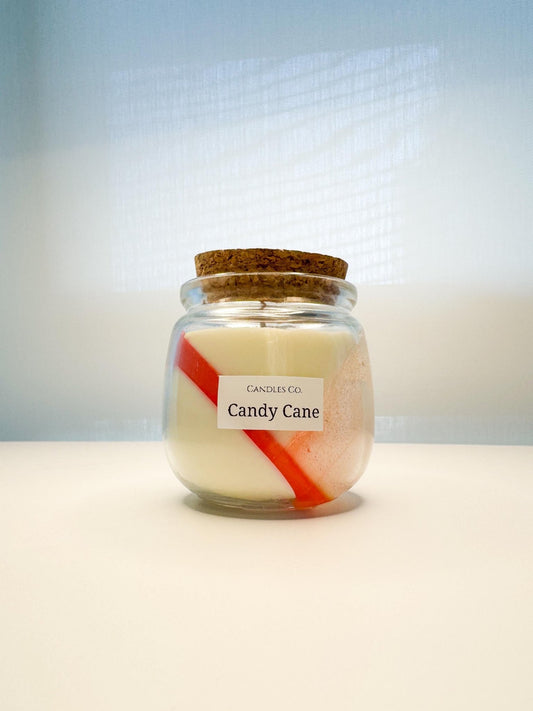 Candy Cane - Soy Candle Jar (5oz) - Candles Co.