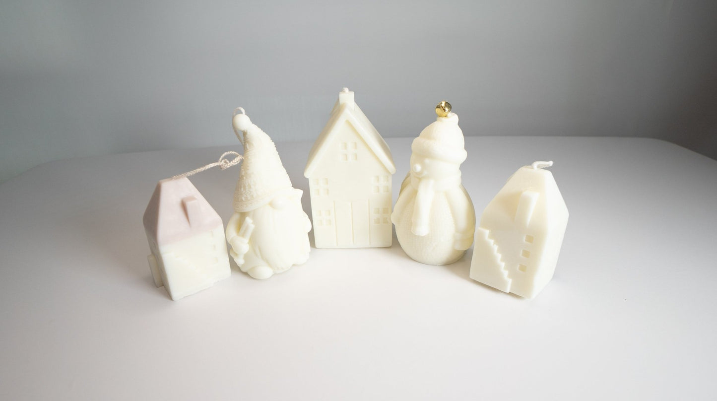Christmas Cabin Candle – Mini Soy Wax Log Cabin - Candles Co.