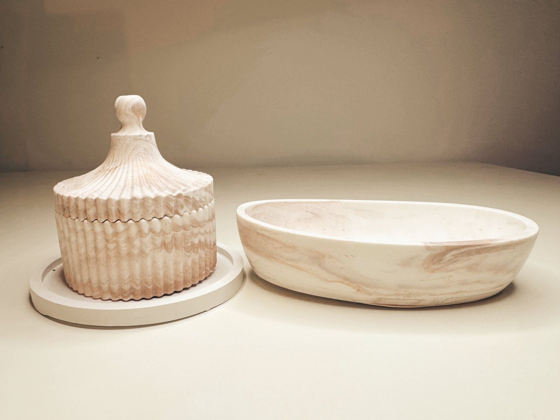 Ethereal Gold Bowl - Eco resin Vintage looking Candle bowl - Candles Co.