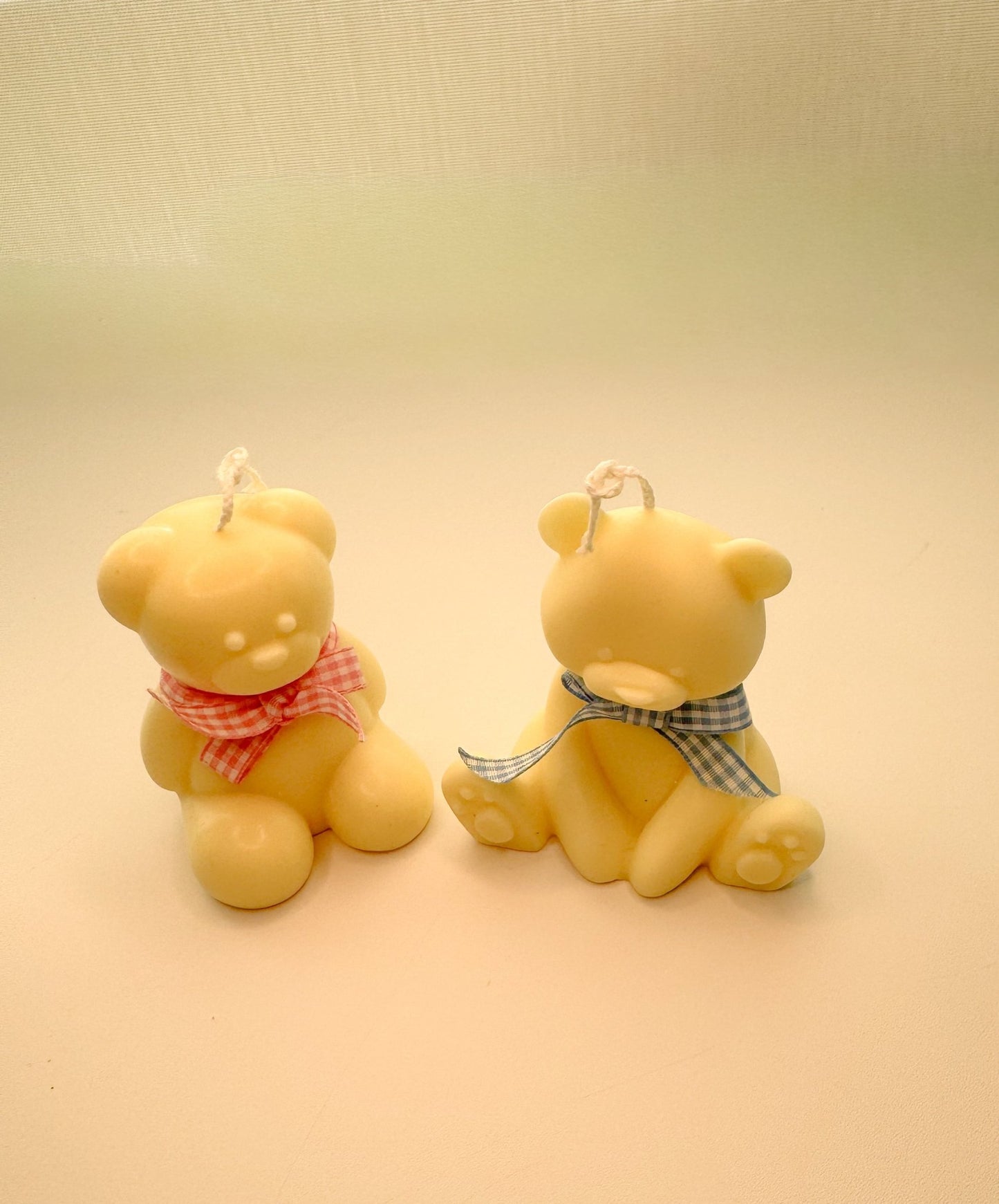 Handmade Bear Candle - Soy Wax Vanilla Scented, Customizable Baby Shower Favor Gift - Candles Co.