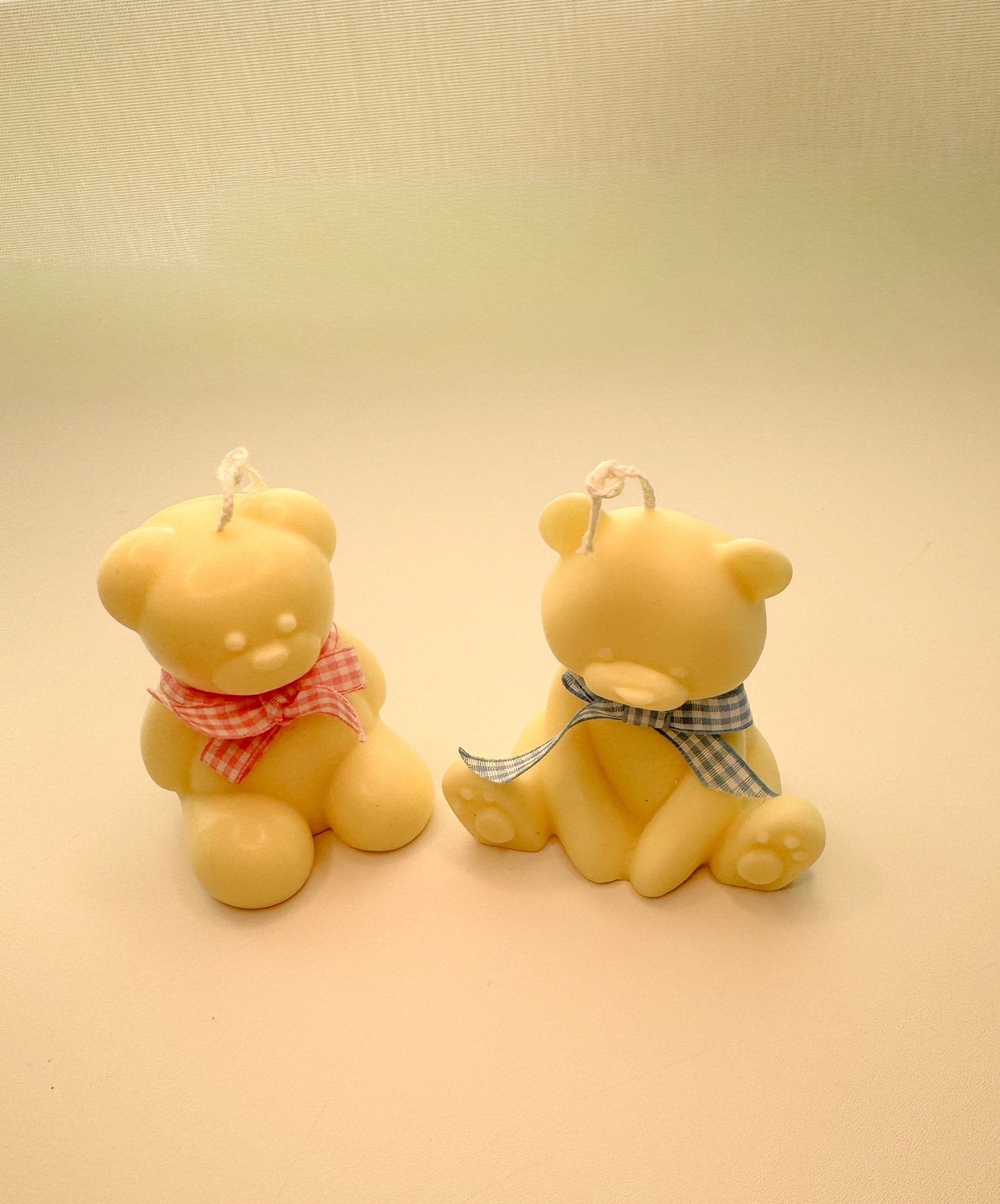 Handmade Bear Candle - Soy Wax Vanilla Scented, Customizable Baby Shower Favor Gift - Candles Co.