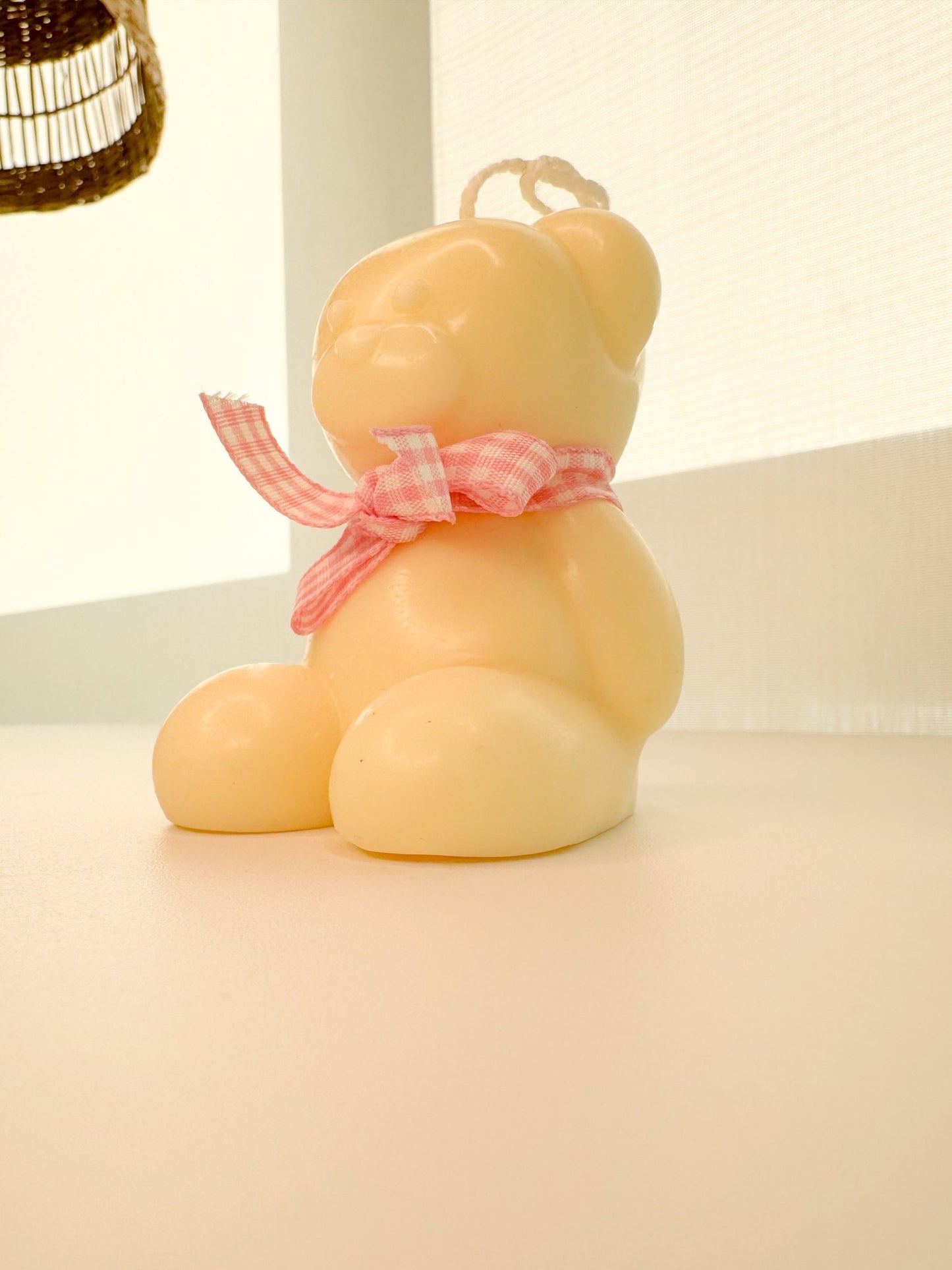 Handmade Bear Candle - Soy Wax Vanilla Scented, Customizable Baby Shower Favor Gift - Candles Co.