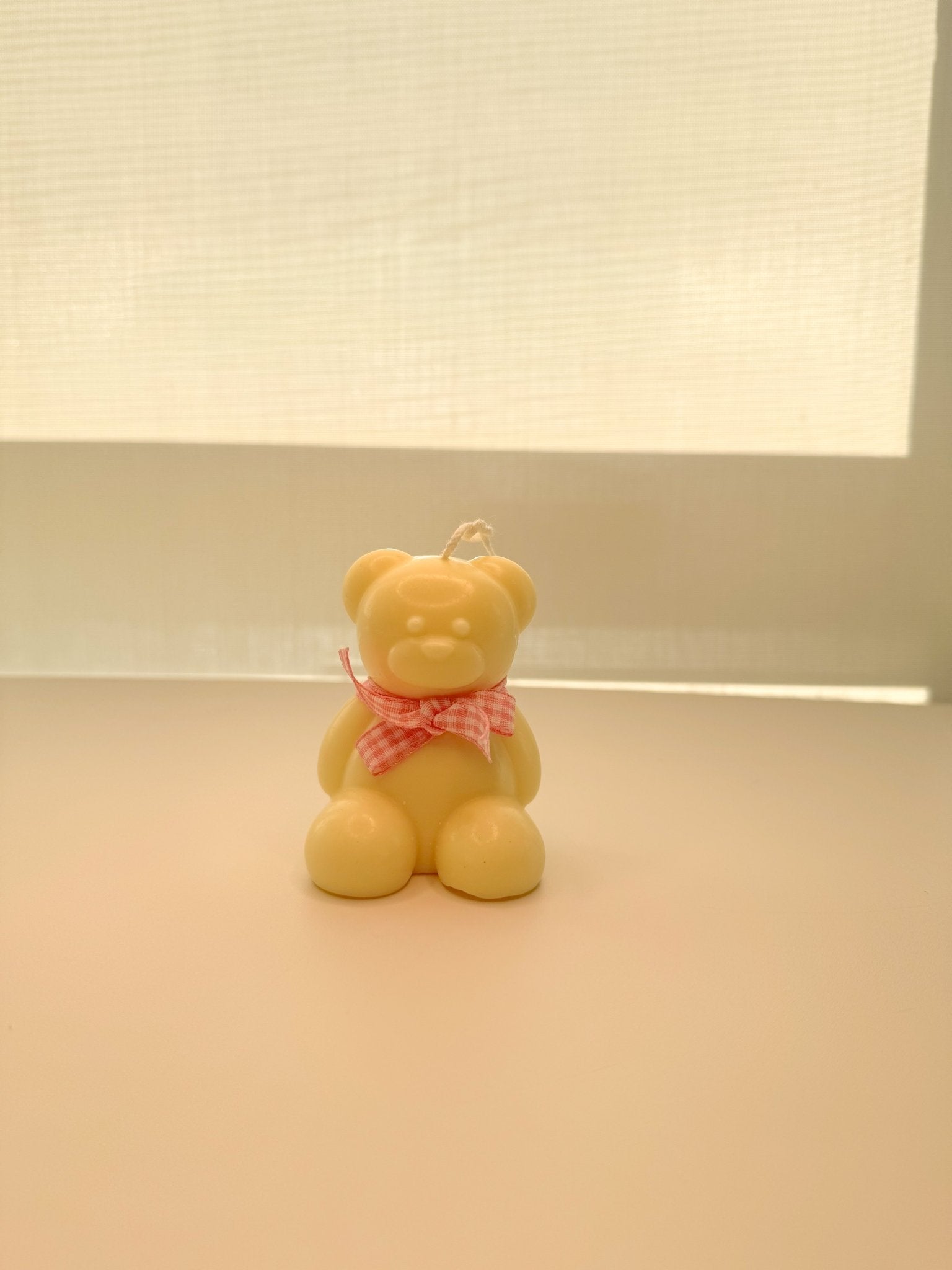 Handmade Bear Candle - Soy Wax Vanilla Scented, Customizable Baby Shower Favor Gift - Candles Co.