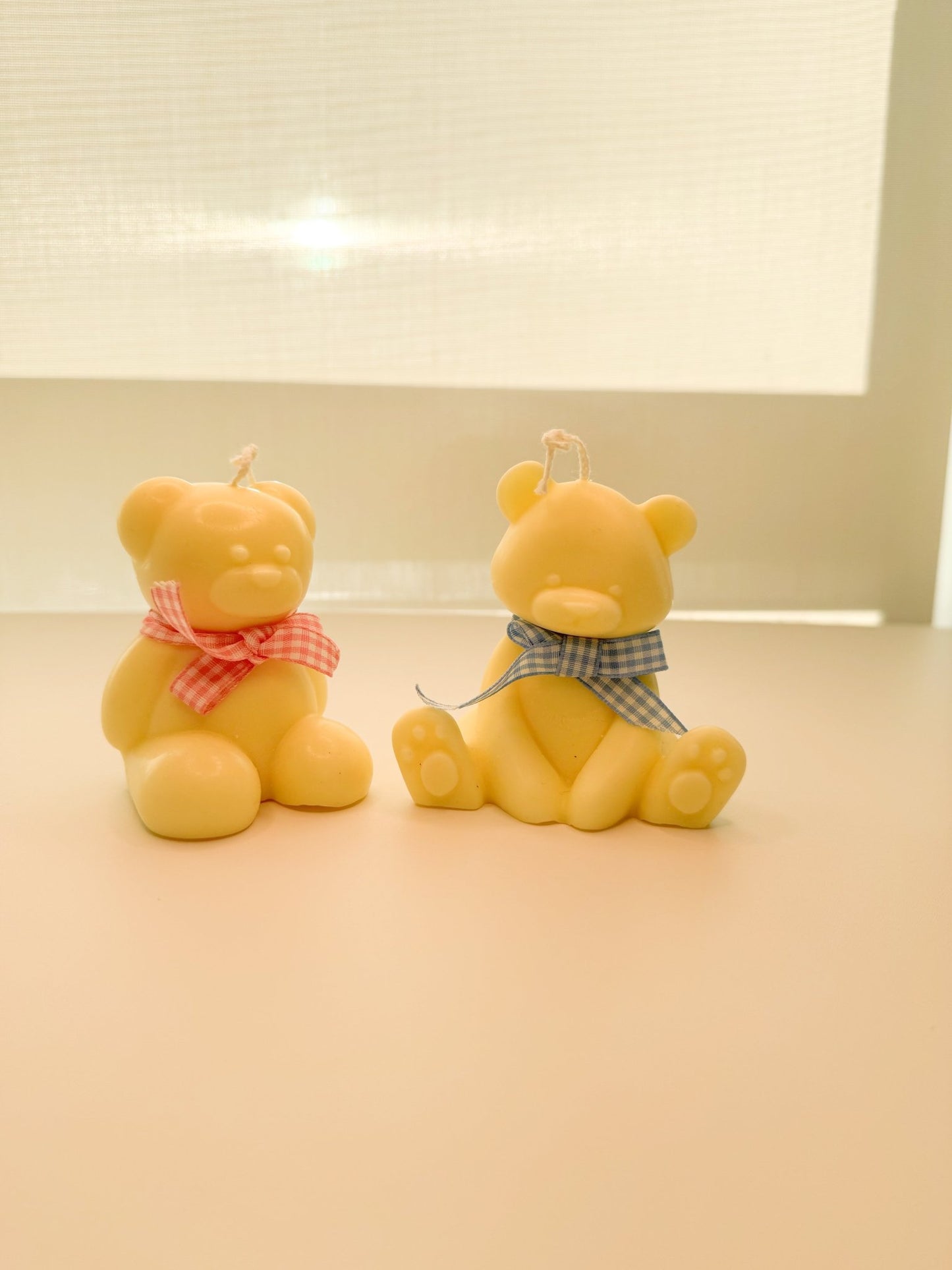 Handmade Bear Candle - Soy Wax Vanilla Scented, Customizable Baby Shower Favor Gift - Candles Co.