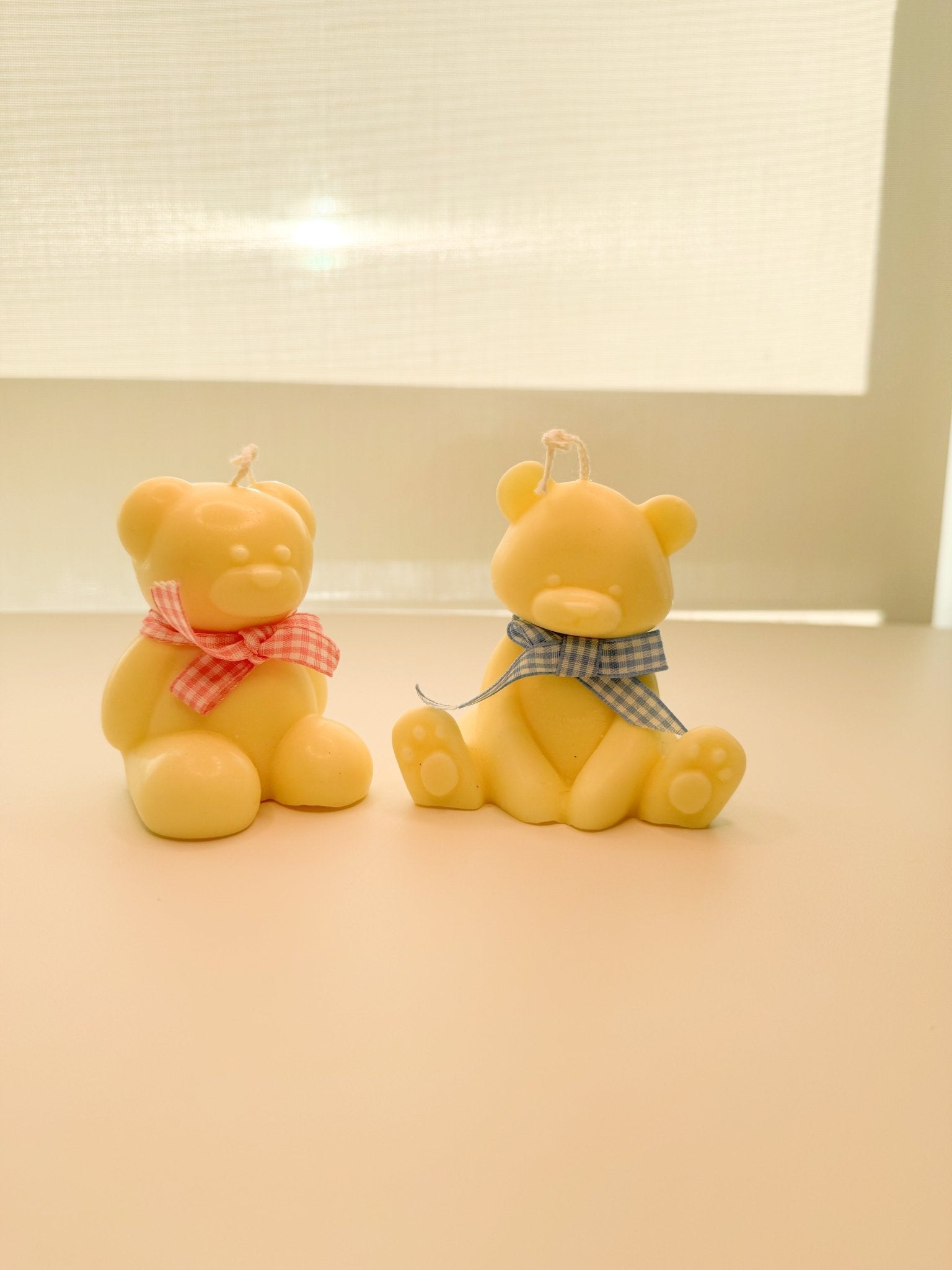 Handmade Bear Candle - Soy Wax Vanilla Scented, Customizable Baby Shower Favor Gift - Candles Co.