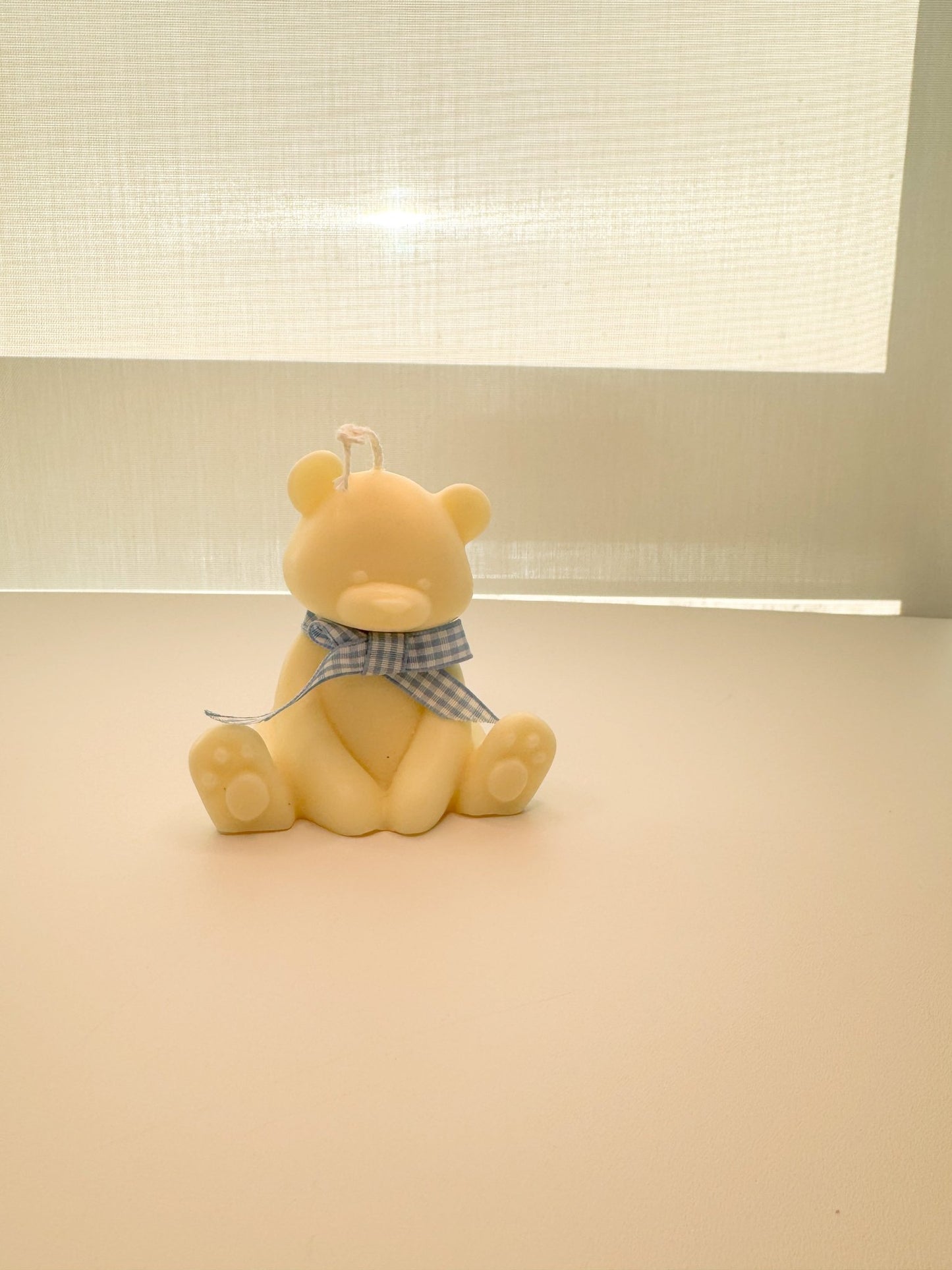 Handmade Bear Candle - Soy Wax Vanilla Scented, Customizable Baby Shower Favor Gift - Candles Co.