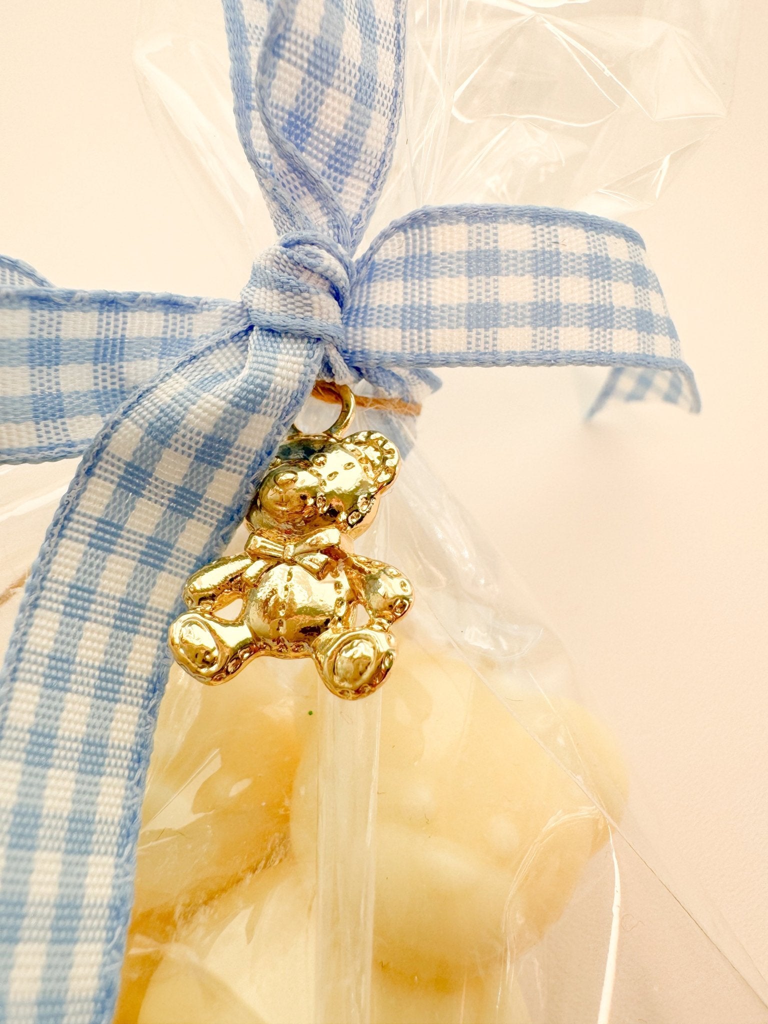 Handmade Twin Bear Cub Candles - Soy Wax Vanilla Scented, Customizable Baby Shower Favor Gift - Candles Co.