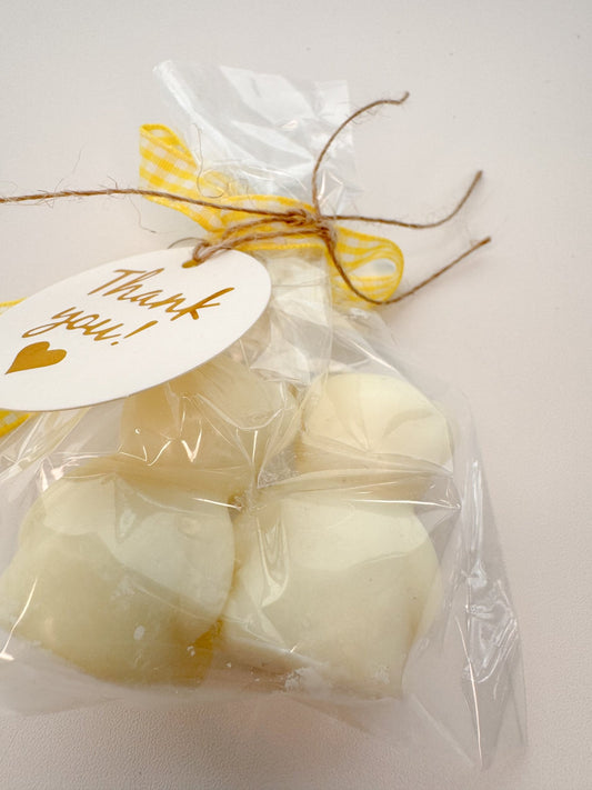 Handmade Twin Bear Cub Candles - Soy Wax Vanilla Scented, Customizable Baby Shower Favor Gift - Candles Co.