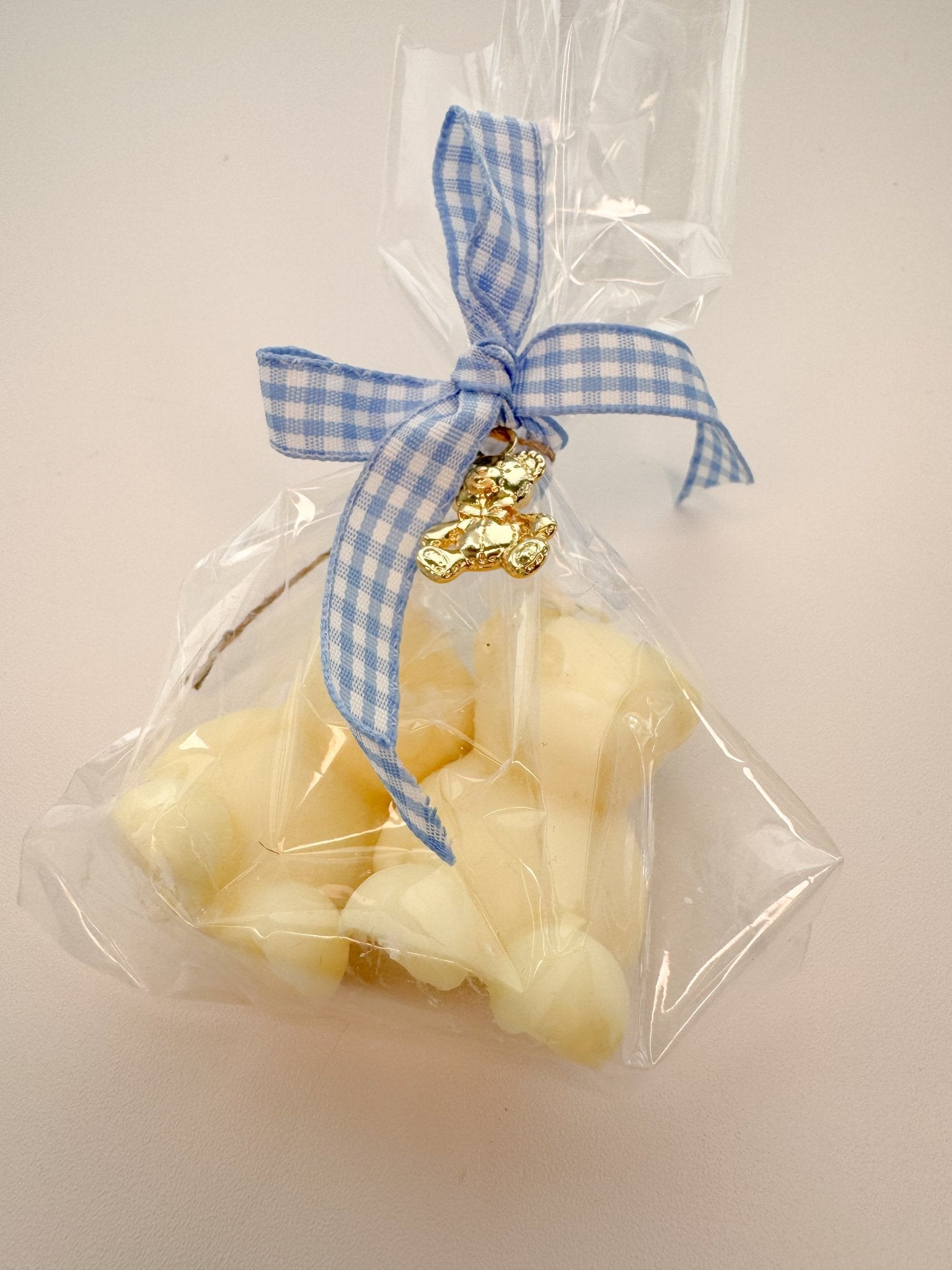 Handmade Twin Bear Cub Candles - Soy Wax Vanilla Scented, Customizable Baby Shower Favor Gift - Candles Co.