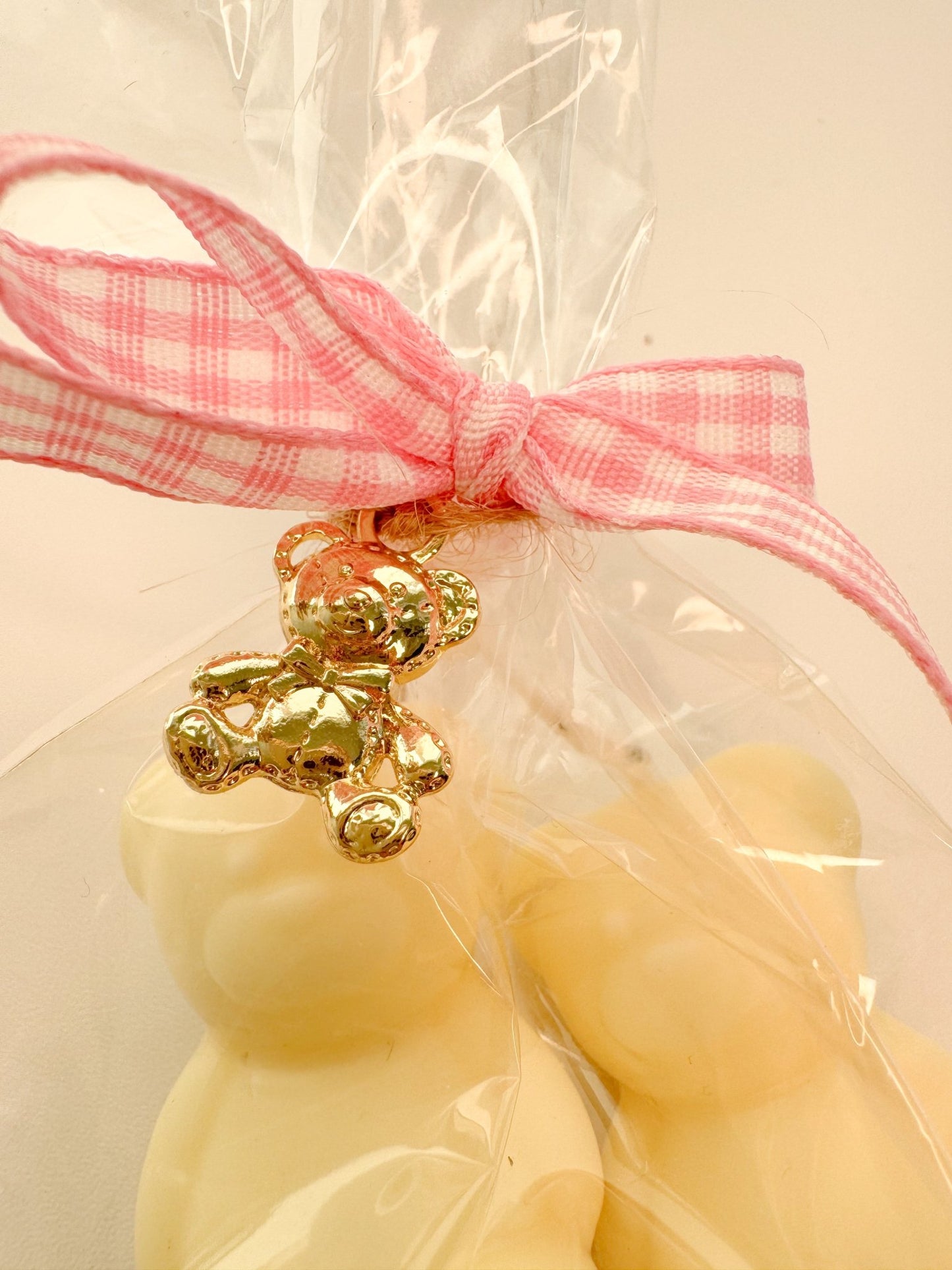 Handmade Twin Bear Cub Candles - Soy Wax Vanilla Scented, Customizable Baby Shower Favor Gift - Candles Co.