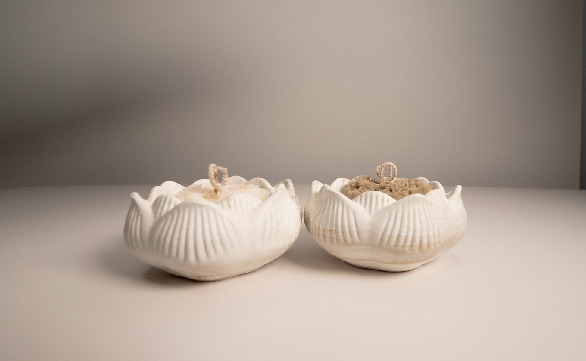 Lotus Blossom Eco Resin Candle Bowl with Shiny Butterfly Topper - Candles Co.