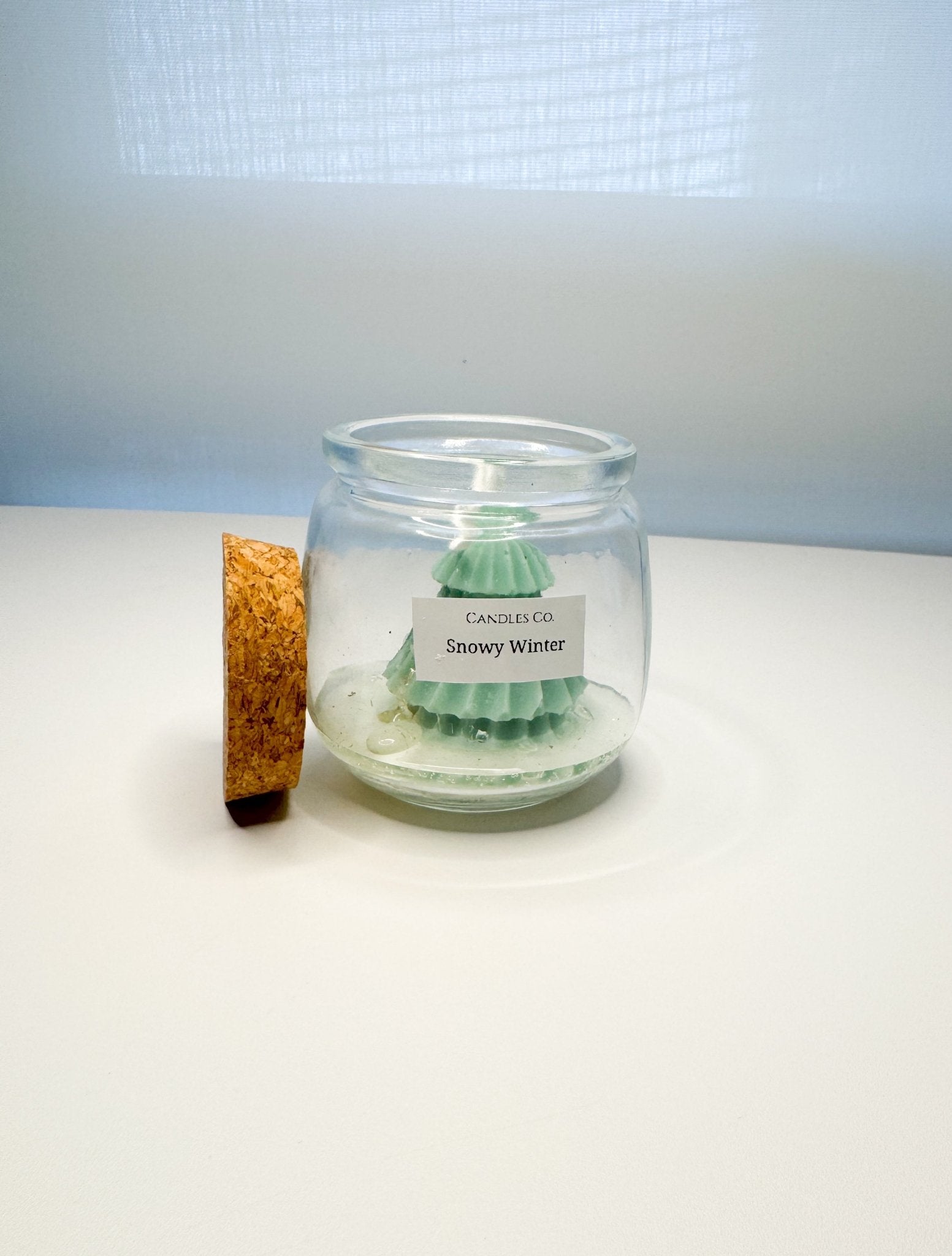 Snowy Winter - Mini Christmas Tree Candle Jar (4 oz) - Candles Co.