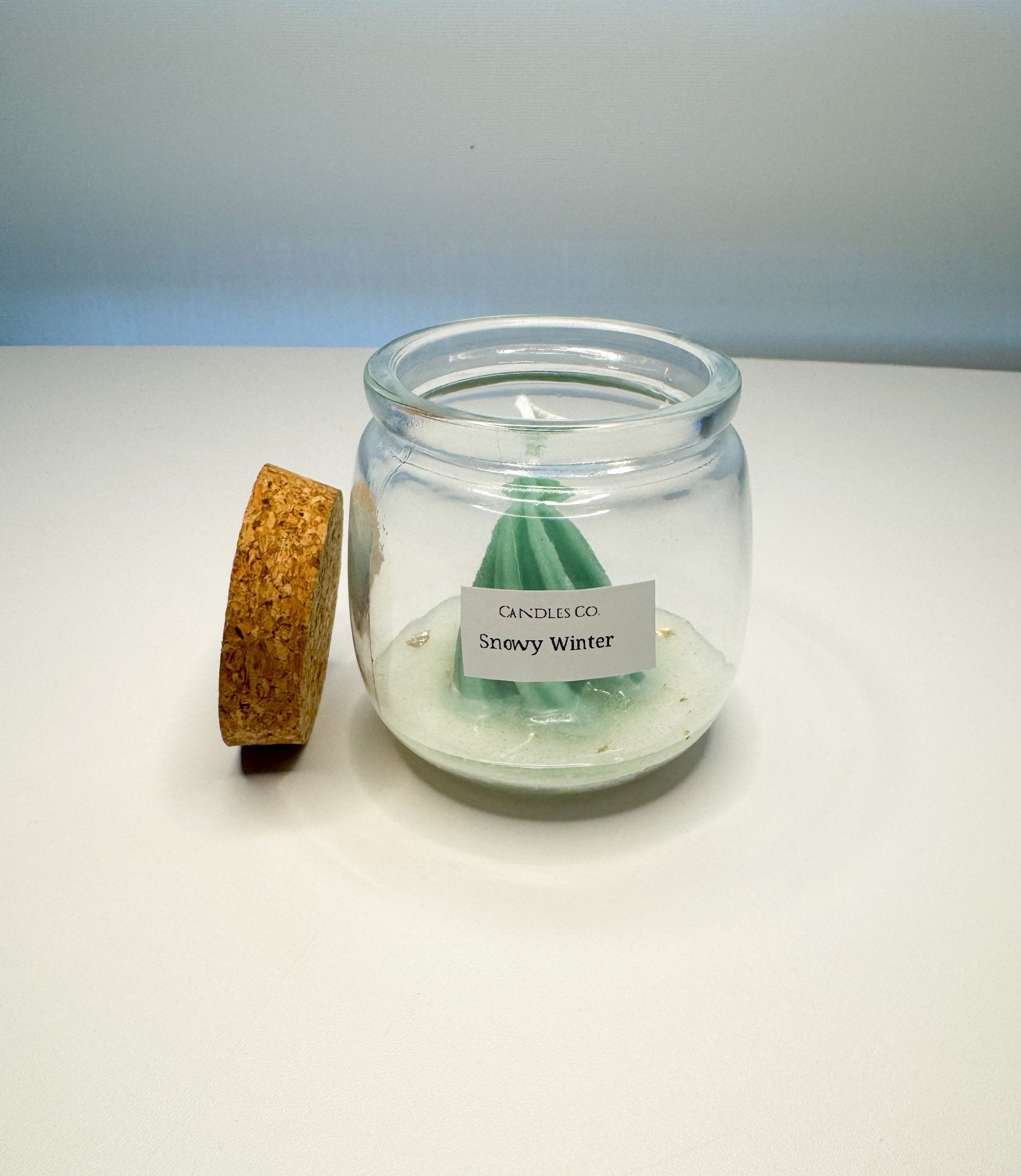 Snowy Winter - Mini Christmas Tree Candle Jar (4 oz) - Candles Co.
