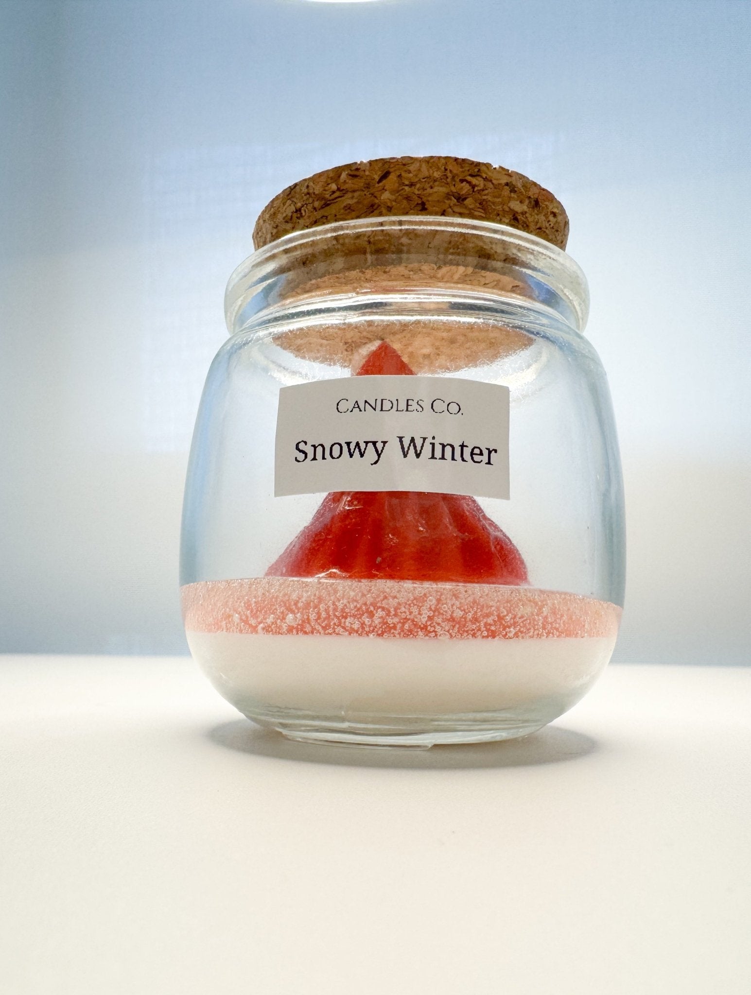 Snowy Winter - Mini Christmas Tree Candle Jar (4 oz) - Candles Co.