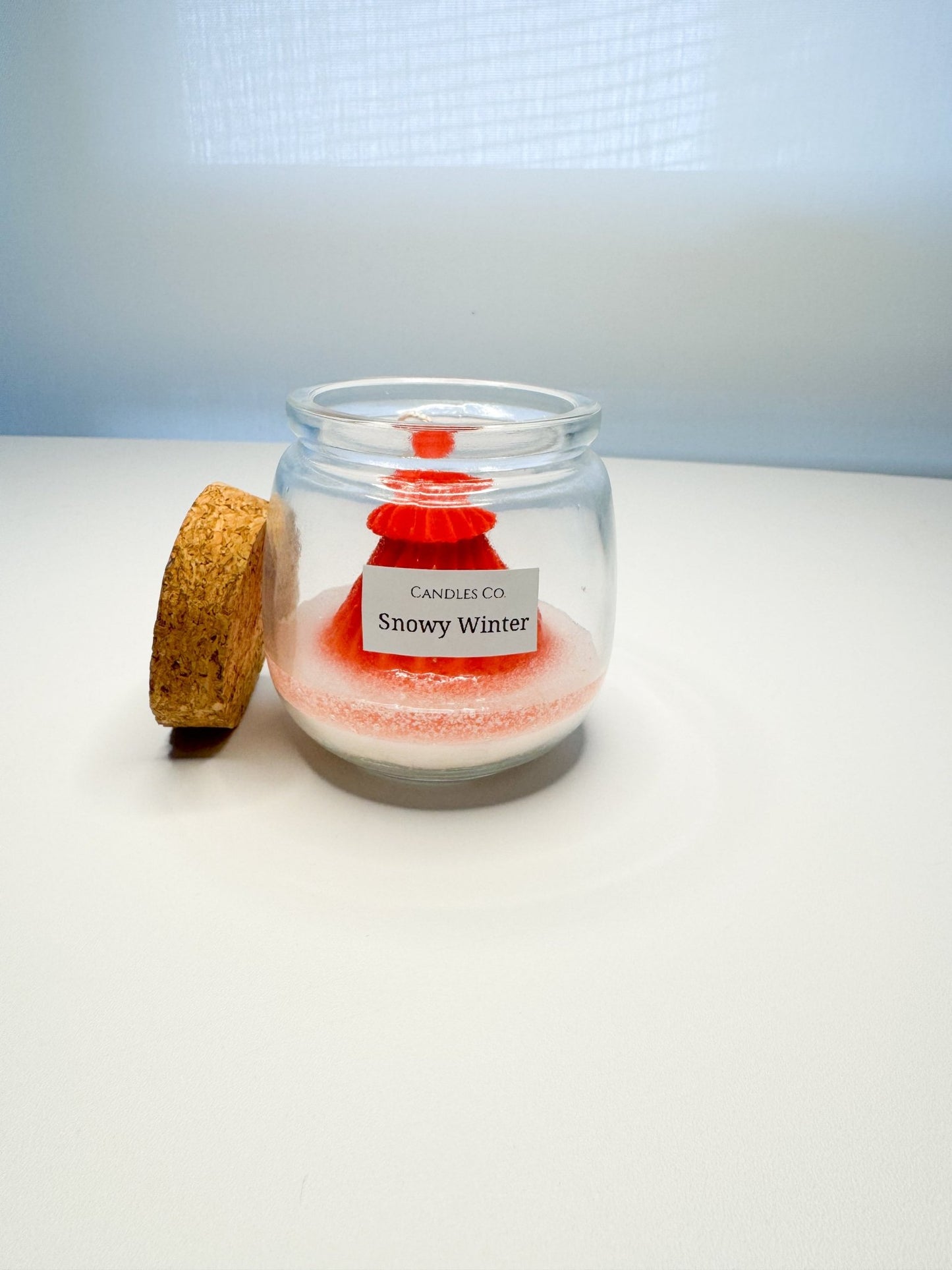 Snowy Winter - Mini Christmas Tree Candle Jar (4 oz) - Candles Co.