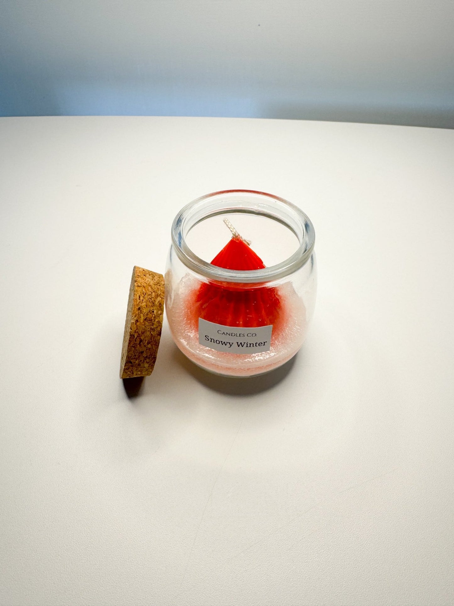Snowy Winter - Mini Christmas Tree Candle Jar (4 oz) - Candles Co.