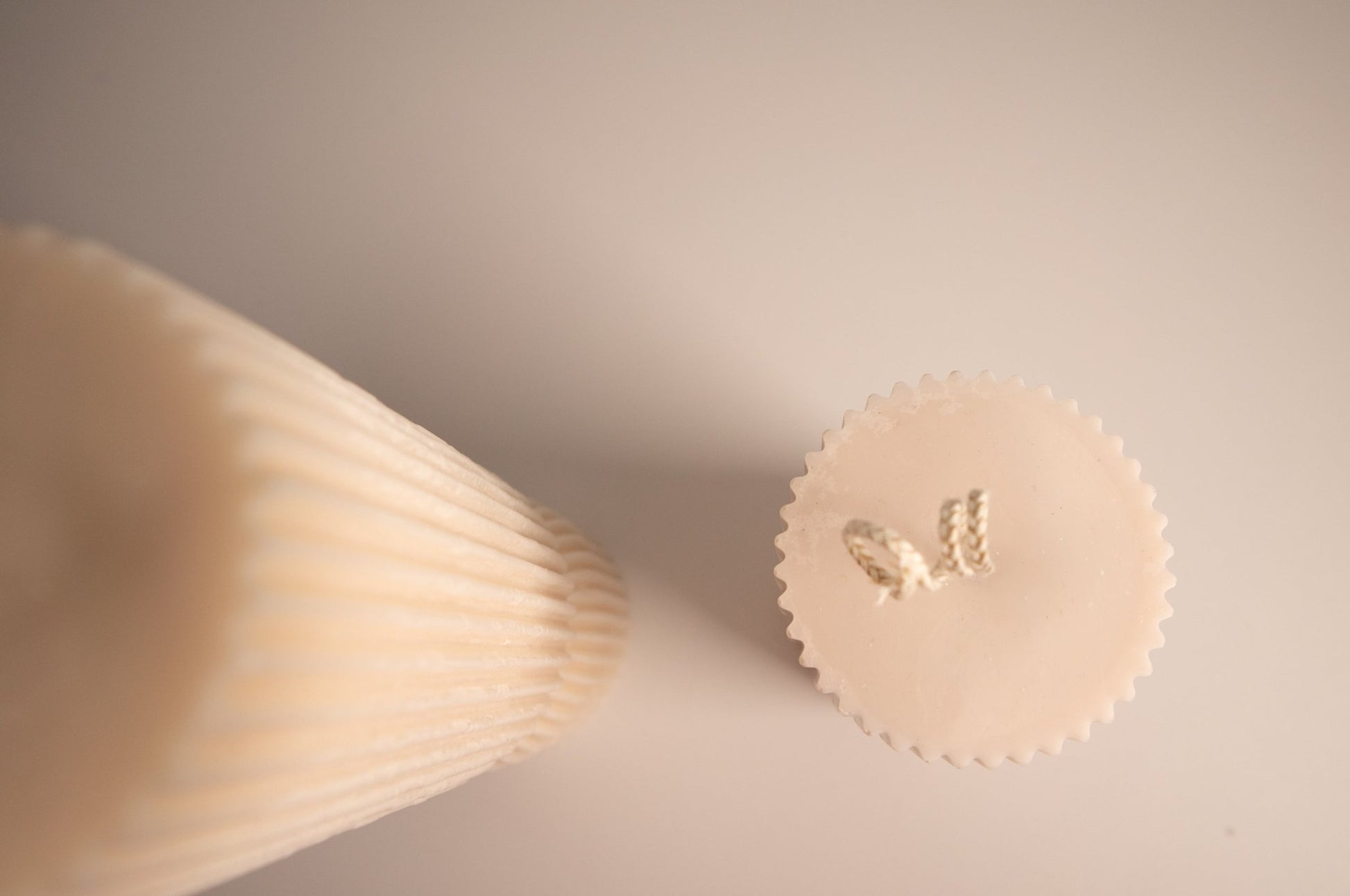 Tall Hourglass Ribbed Pillar Candle 11 Oz |5.5" Tall - Candles Co.