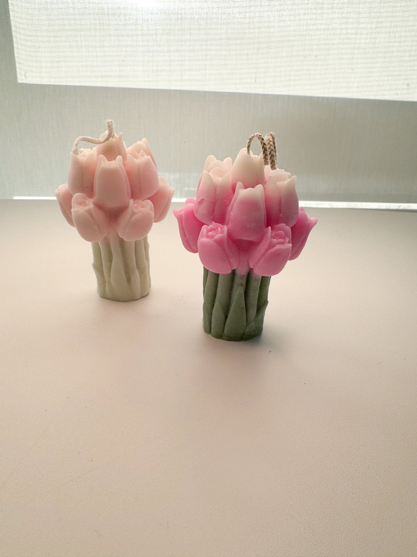 Tulip Bunch – Hand - Poured Soy Wax Flower Candle - Candles Co.