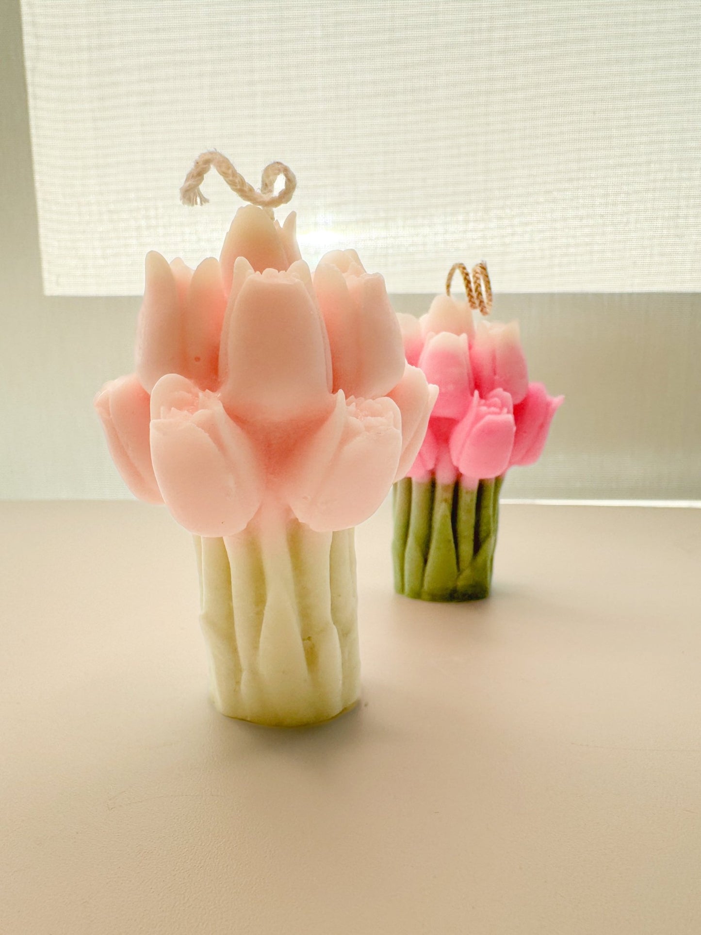 Tulip Bunch – Hand - Poured Soy Wax Flower Candle - Candles Co.